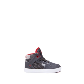 Supra TODDLER VAIDER Høye Sneakers Barn Grå/Camouflage/ Hvite | NO-29508